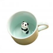 ZaH 3D Animal Coffee Mug Morning Cup Cute Figurines Gift for Women Men Boys Girls (Panda)
